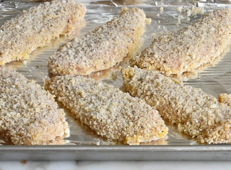 breaded chicken tenderloins for chicken parmesan