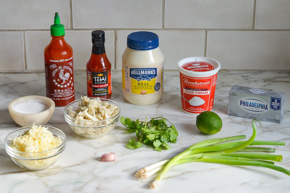 Ingredients for Hot Crab Rangoon Dip
