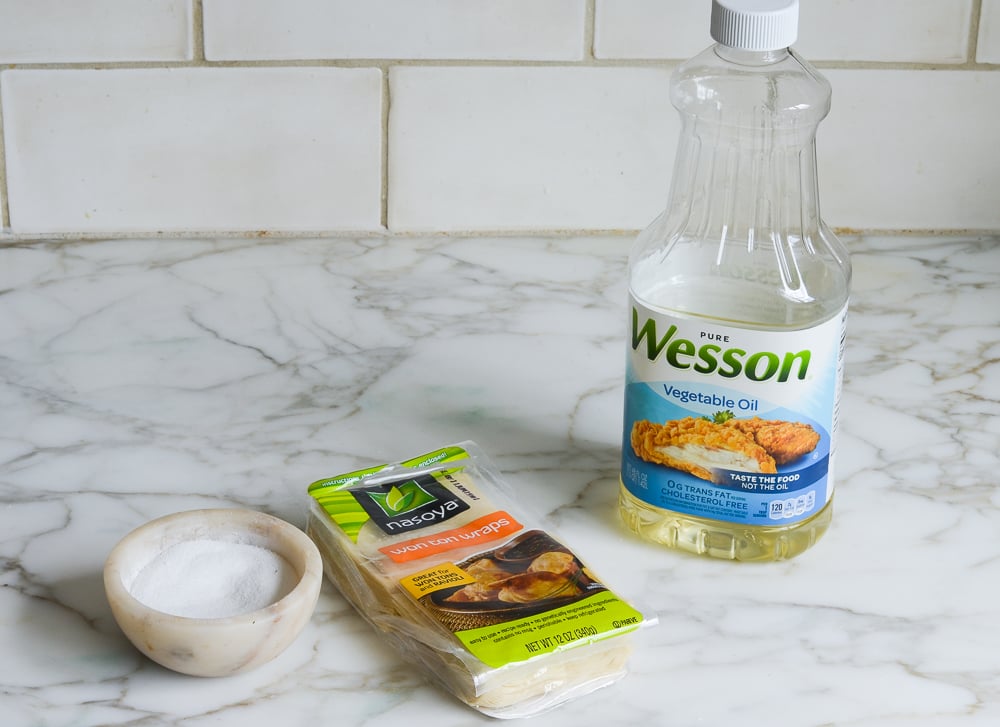 Ingredients for Wonton Crisps