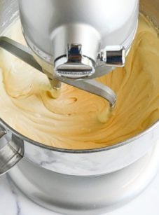pale and creamy vanilla cupcake batter