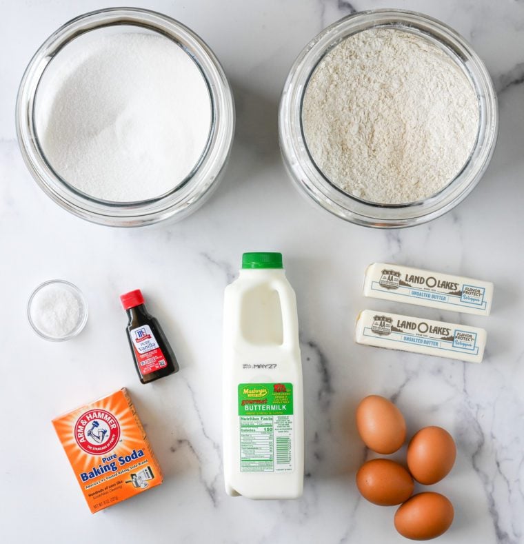 vanilla cupcake ingredients