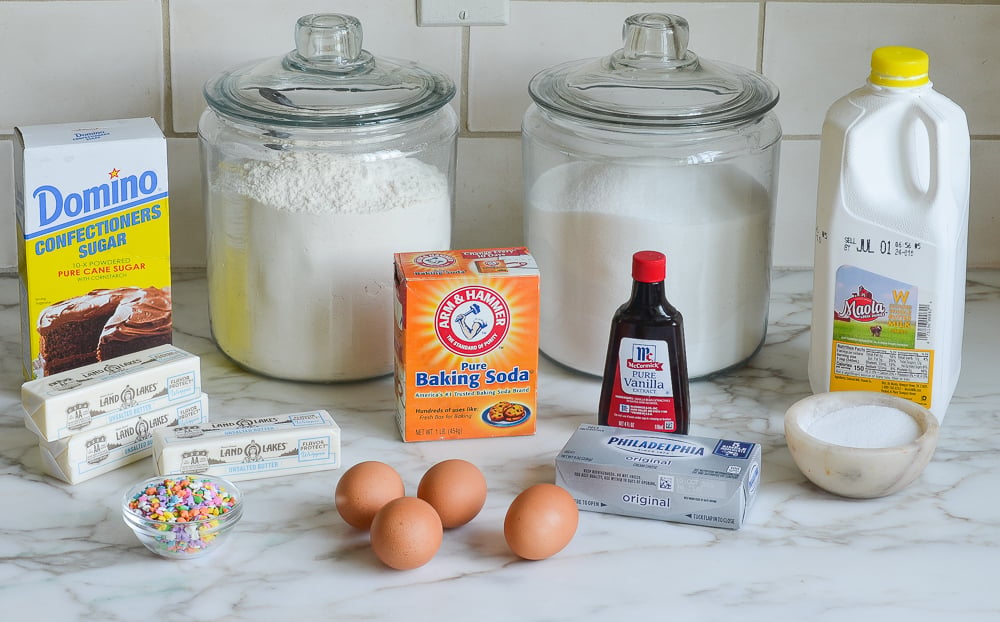 vanilla sheet cake ingredients