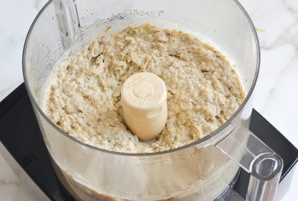 puréed mixture for baba ganoush