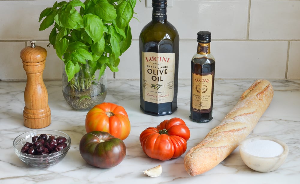 ingredients for bruschetta