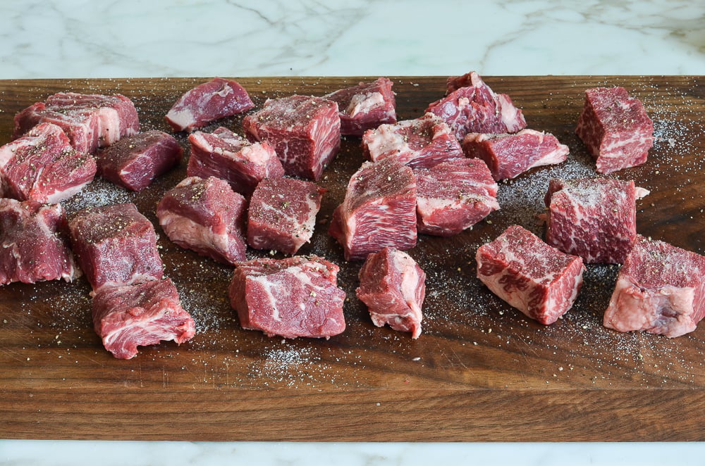 seasoning the beef