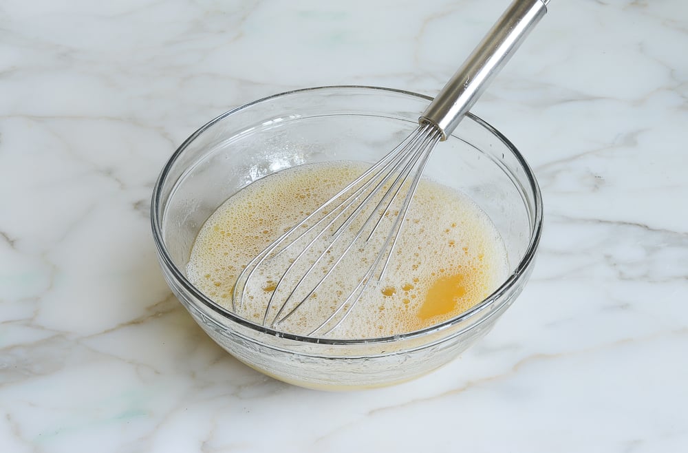 whisked wet ingredients