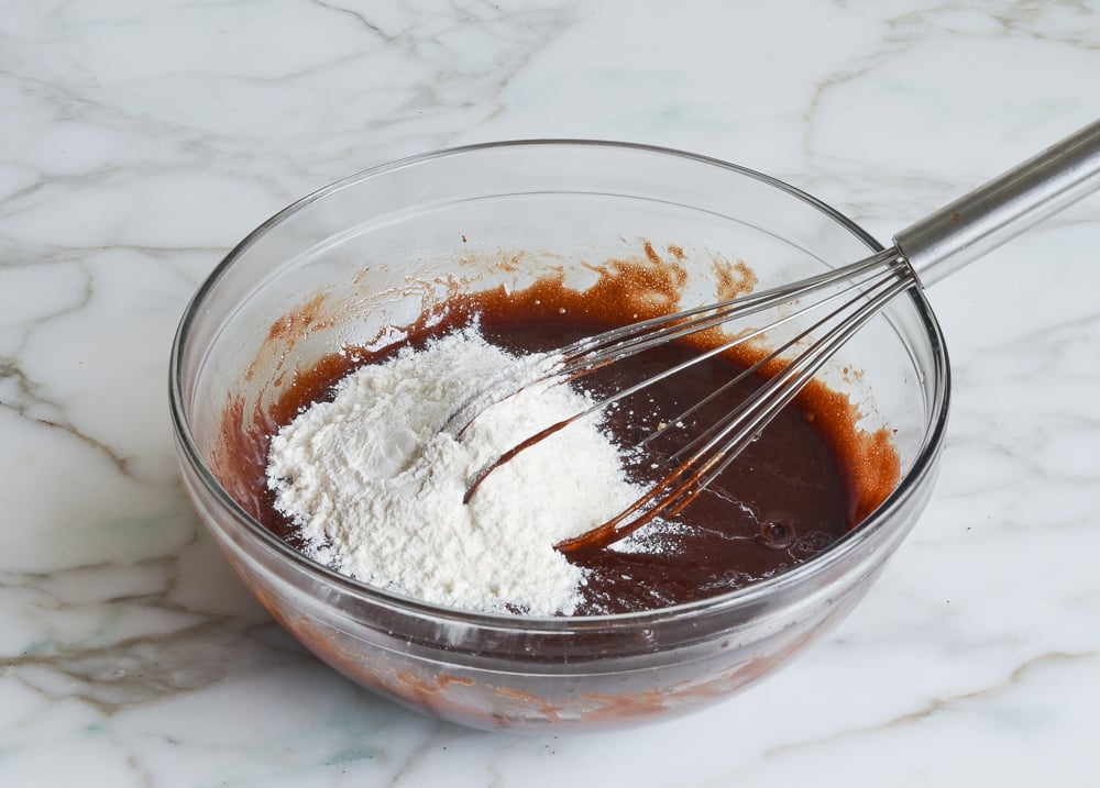 adding the flour