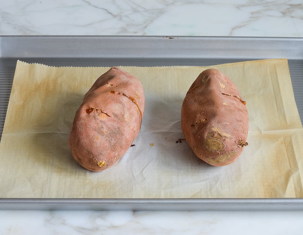 baked sweet potatoes