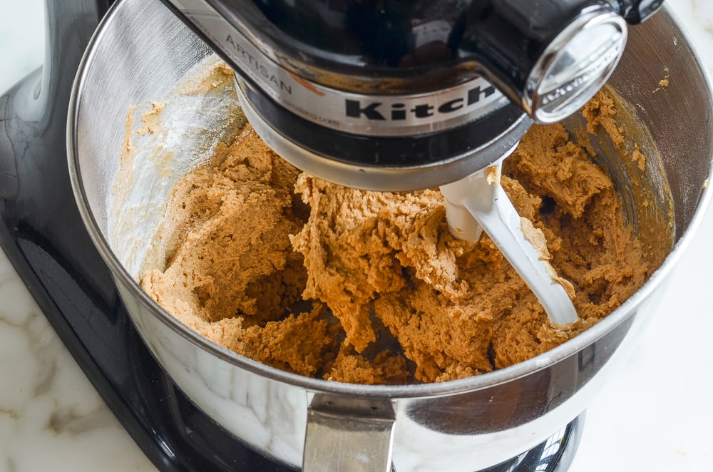 finished peanut butter blossoms dough