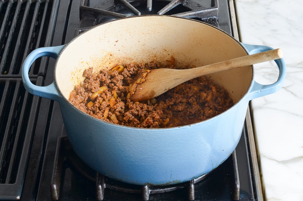 cooked ground beef mixture