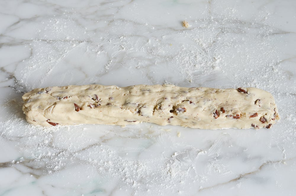 forming the dough log