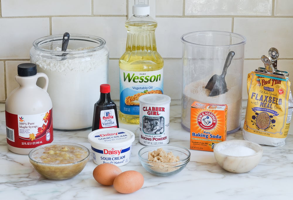 whole wheat banana bread ingredients