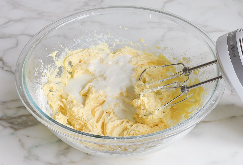 adding the milk mixture