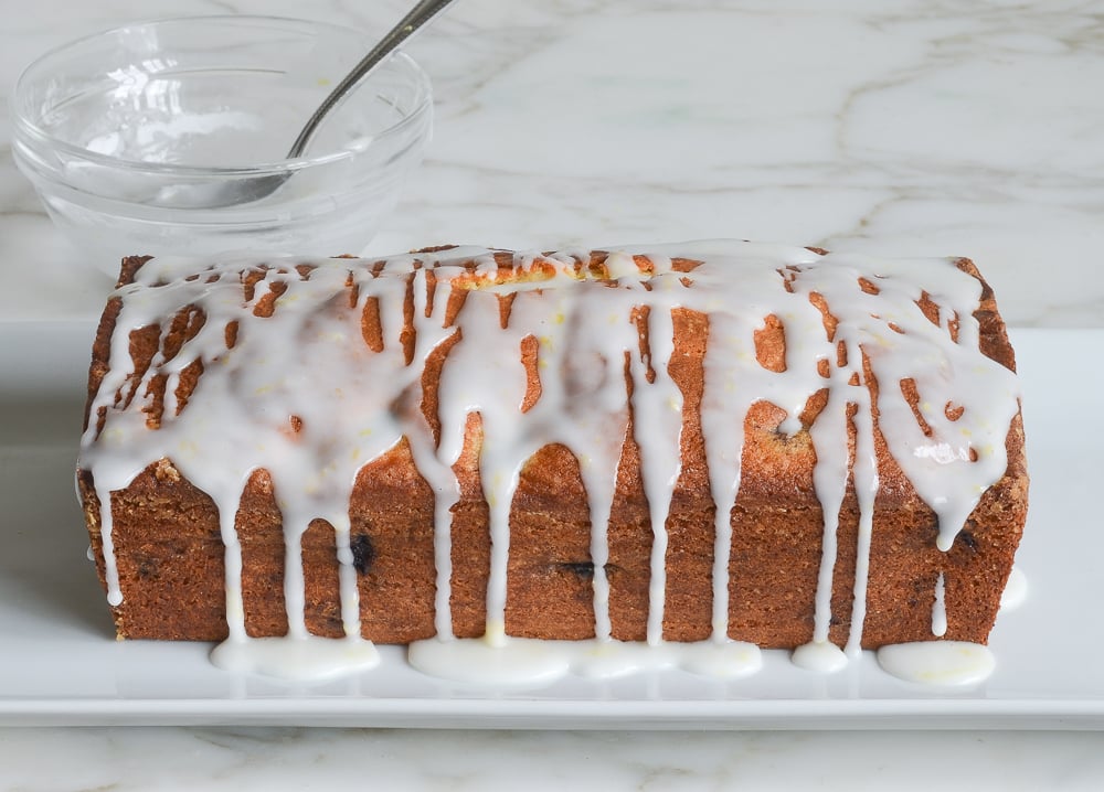 glazing the cake