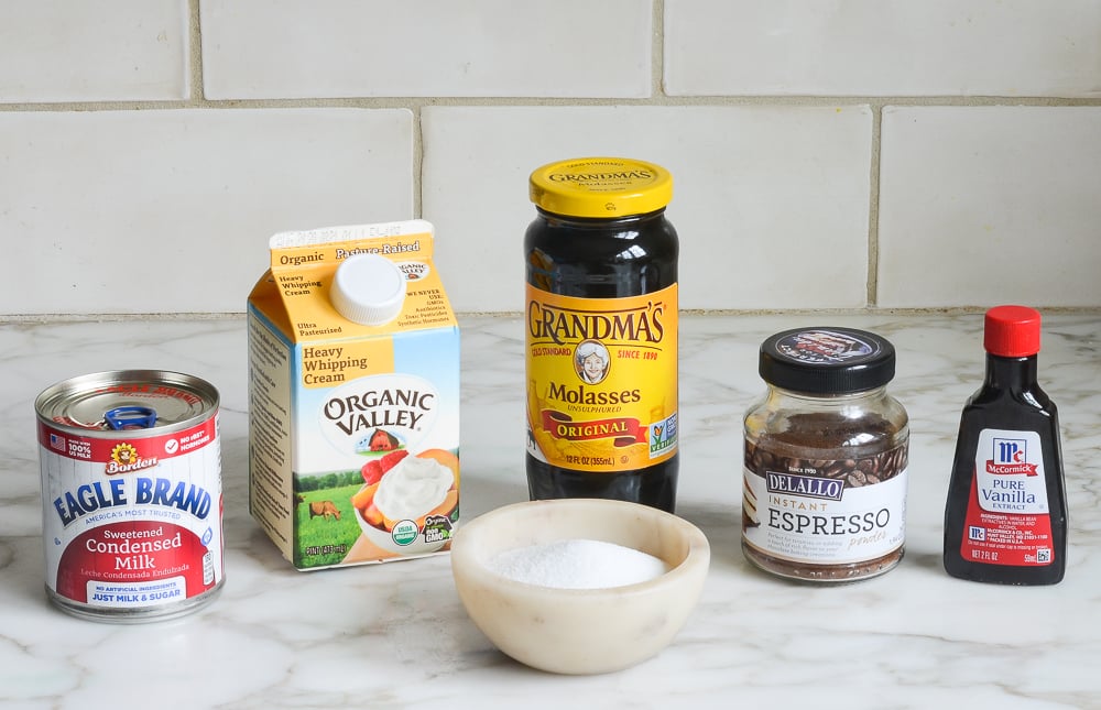 Vietnamese Coffee Ice Cream ingredients