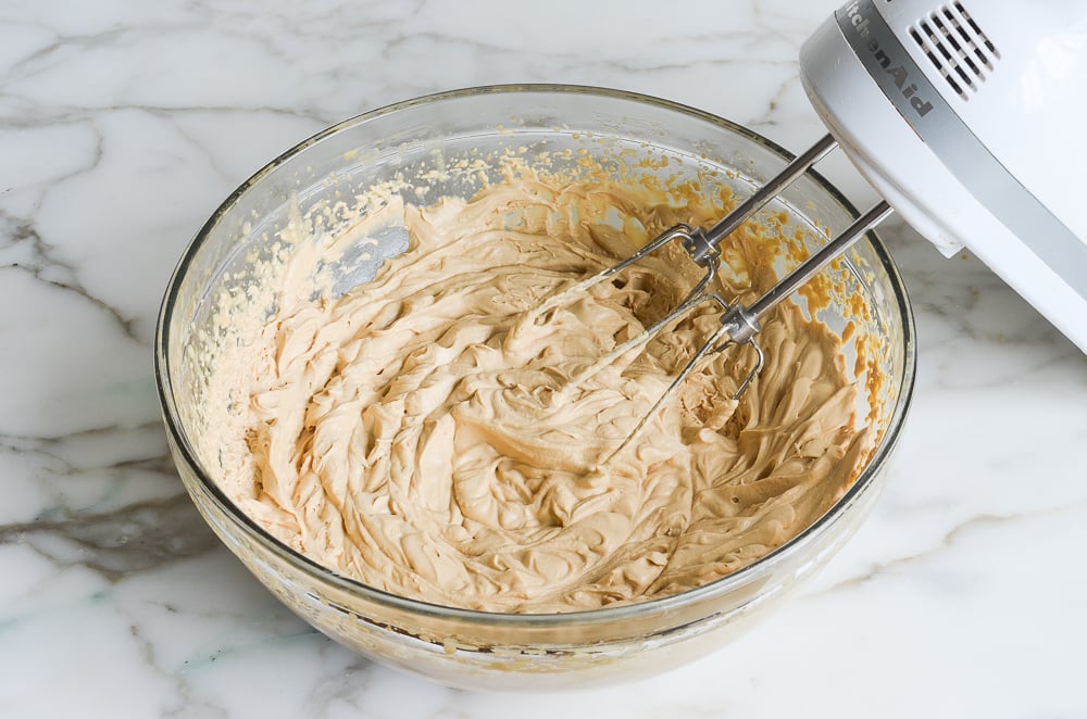 beaten coffee ice cream base