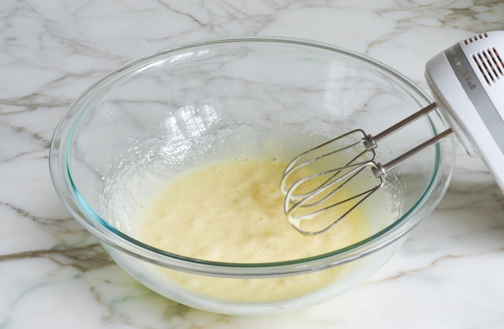 eggs and sugar after beating