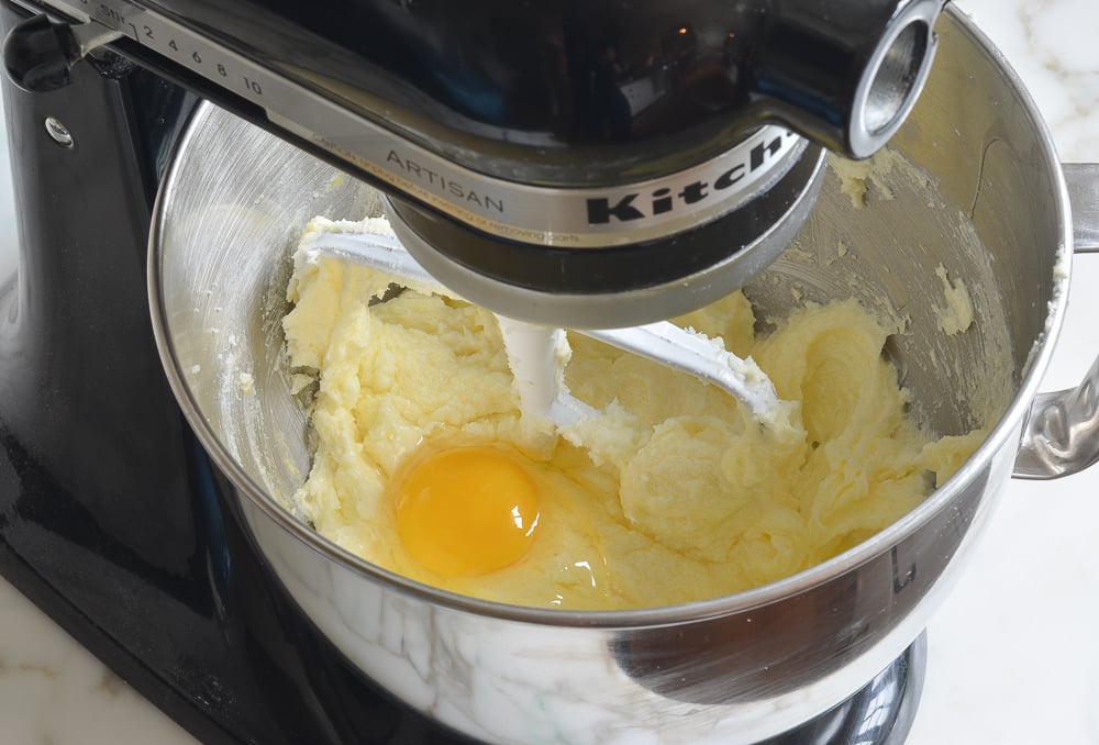 adding the eggs one at a time