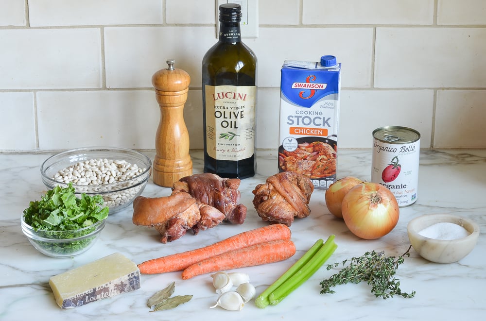 smoky white bean and ham soup ingredients