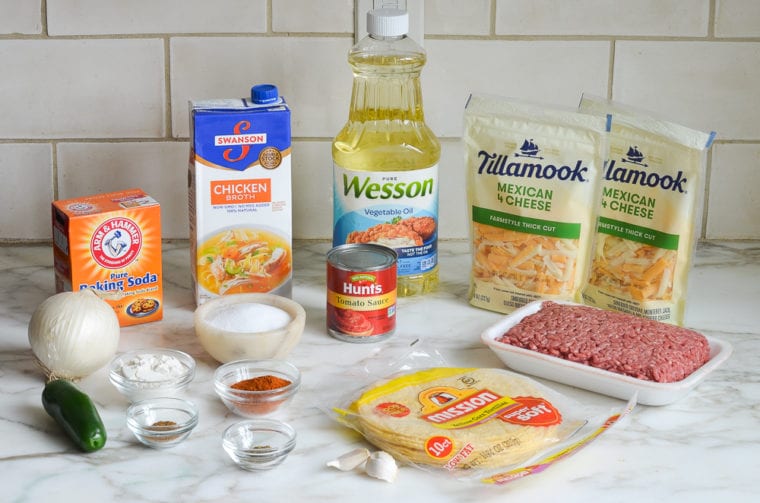 ingredients for enchiladas