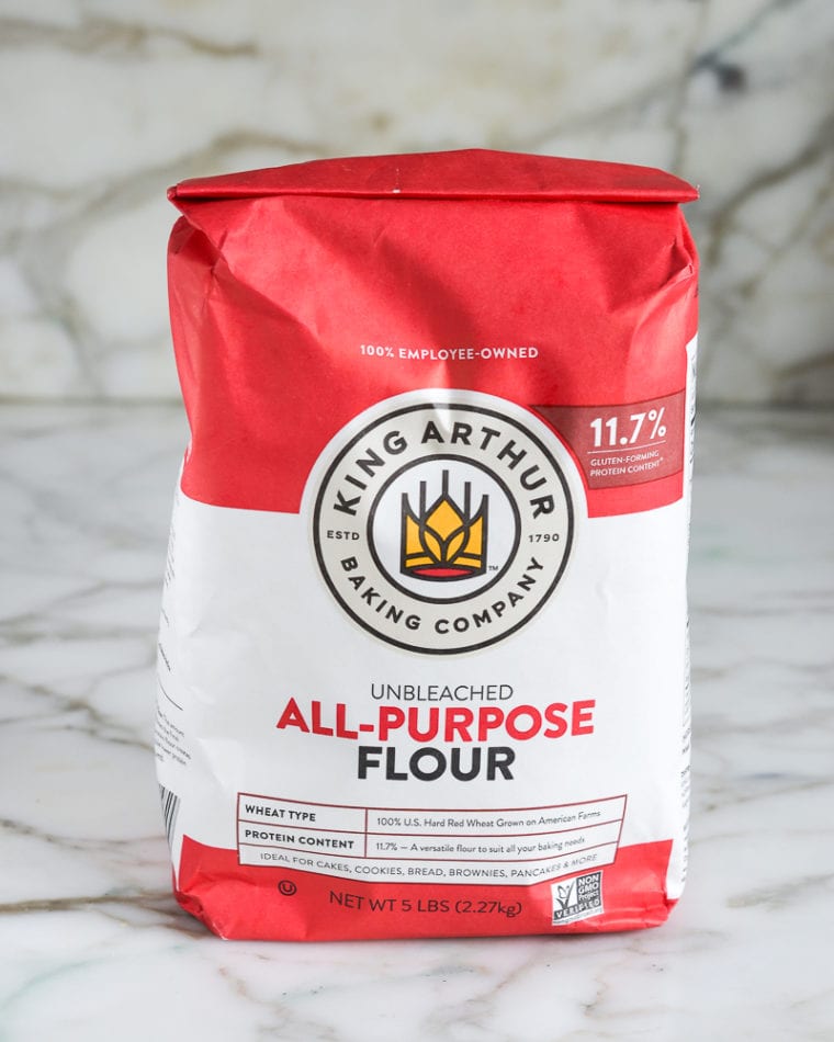 Bag of King Arthur flour.