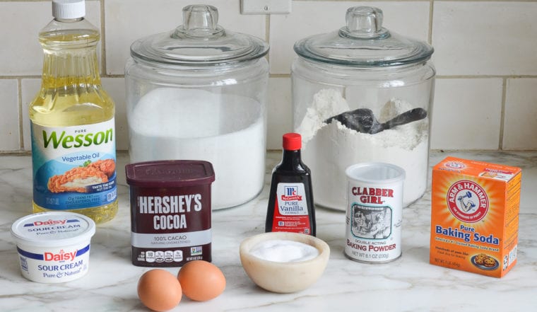 chocolate cake ingredients