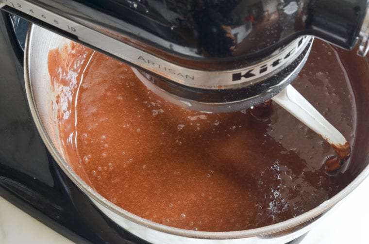 chocolate cake batter 