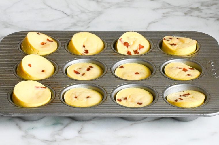 baked egg bites fresh out of the oven