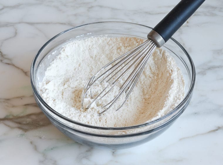 whisked dry ingredients