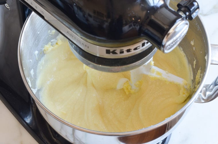 batter before adding dry ingredients