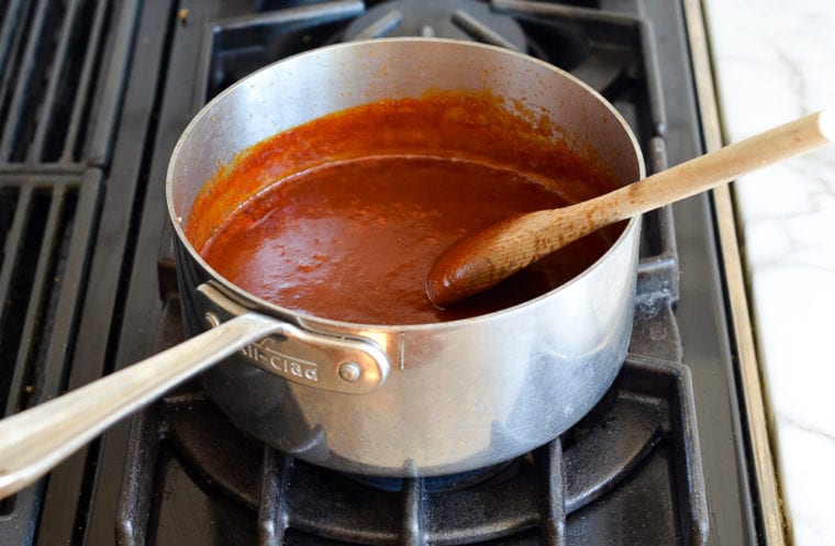 finished bbq sauce