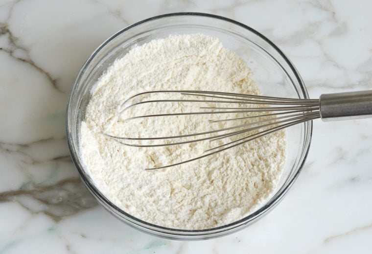 whisked dry ingredients