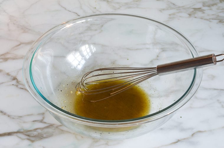 whisked tabbouleh dressing