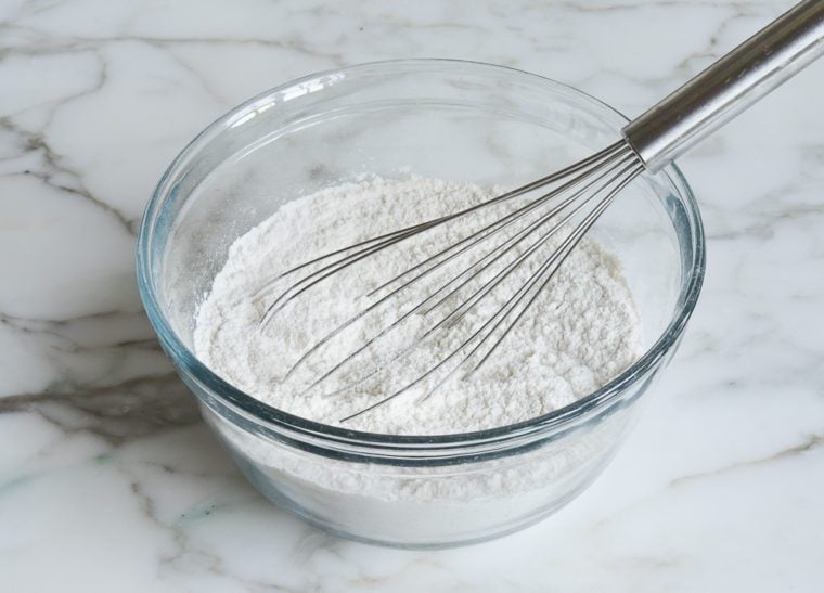 whisked dry ingredients
