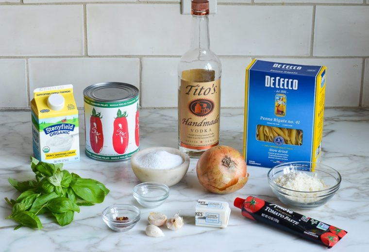 penne alla vodka ingredients