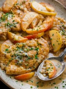 chicken fricassee with apples