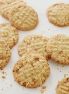 toffee almond sandies on board.
