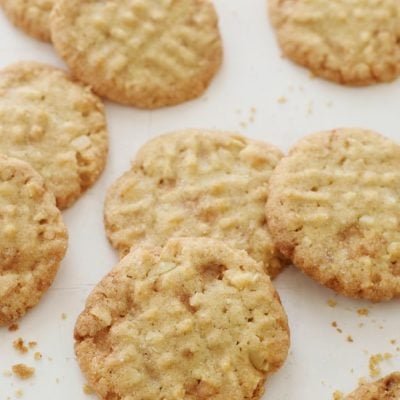 toffee almond sandies on board.