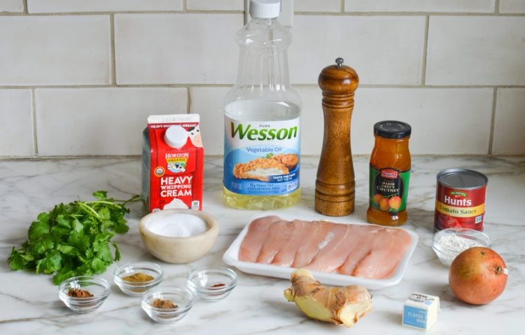butter chicken ingredients