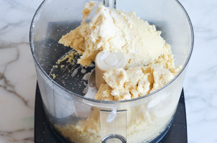 linzer cookie dough in food processor