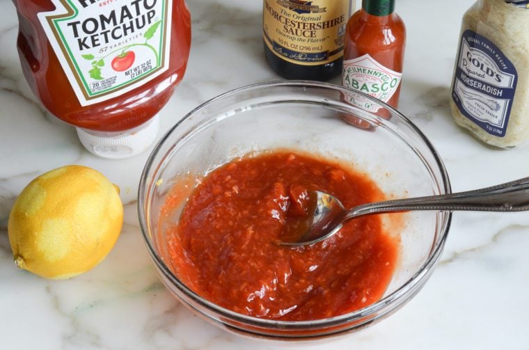 making shrimp cocktail sauce