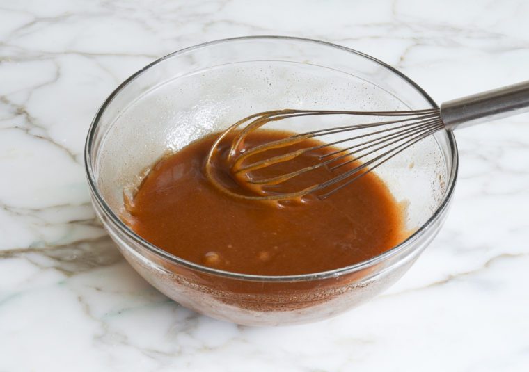 whisking filling ingredients