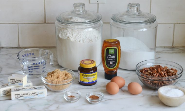 ingredients for sticky buns