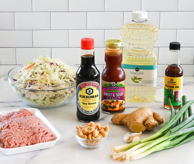 egg roll in a bowl ingredients