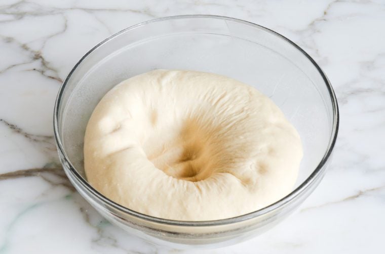 punching down the dough