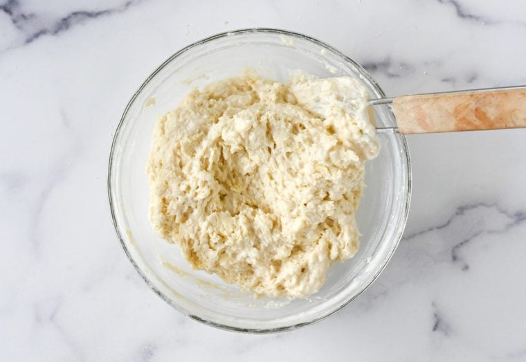 blueberry cobbler biscuit batter