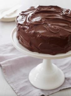 Cake coasted in rich chocolate buttercream.