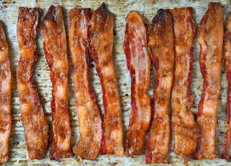 bacon on parchment paper