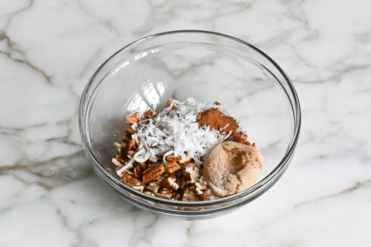 topping ingredients in bowl