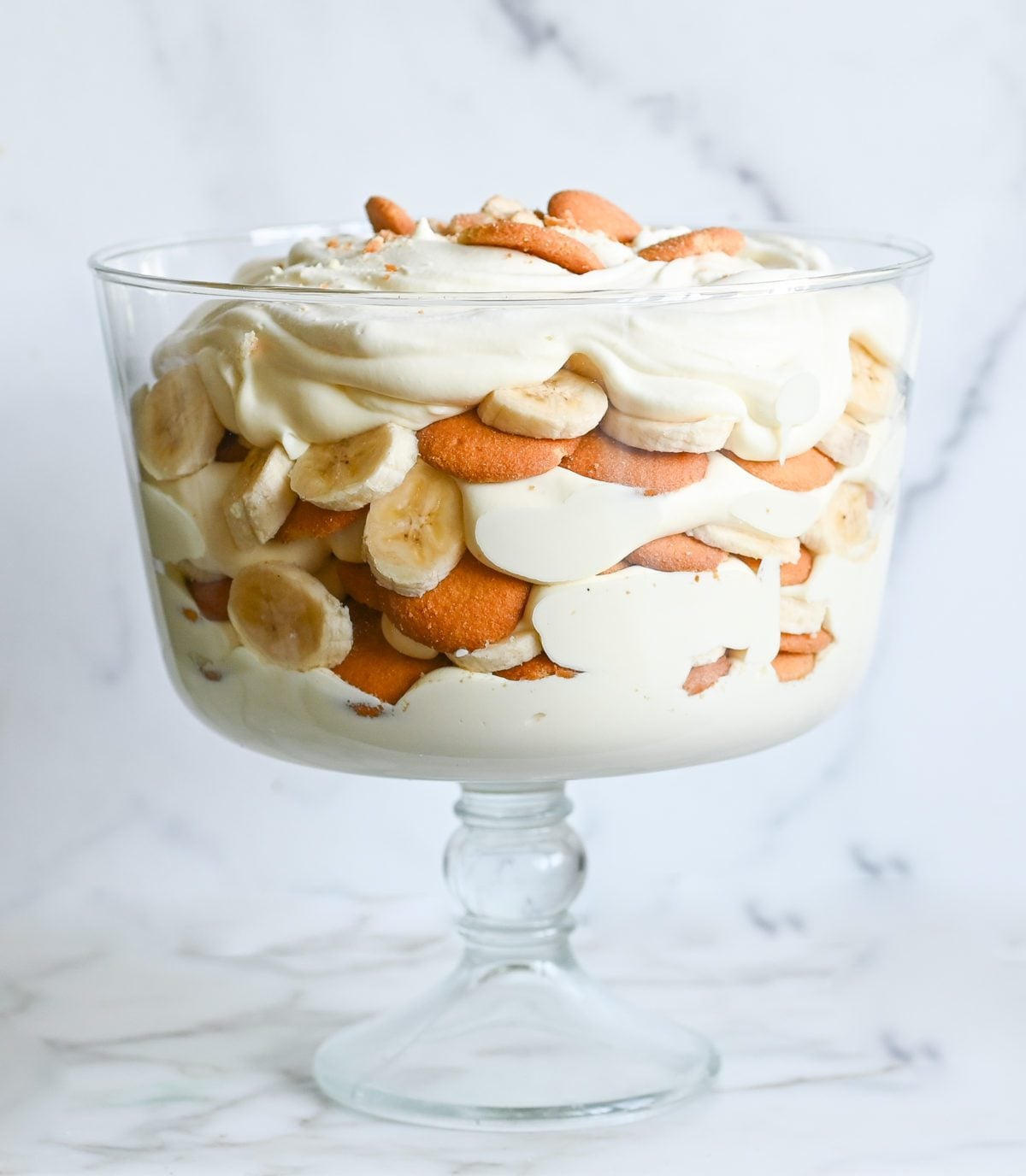 Multi-layered banana pudding.
